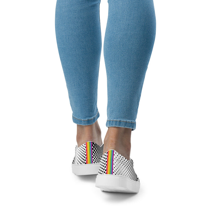 Pop Art Dots Slip-on shoes (female sizes) Slip Ons The Rainbow Stores