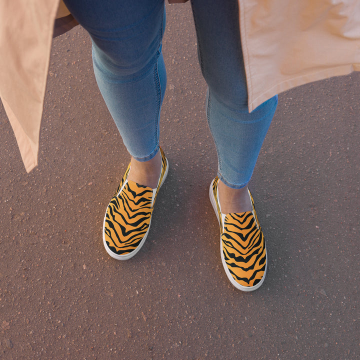 Rainbow Tiger Print Slip-on Shoes (female sizes) Slip Ons The Rainbow Stores