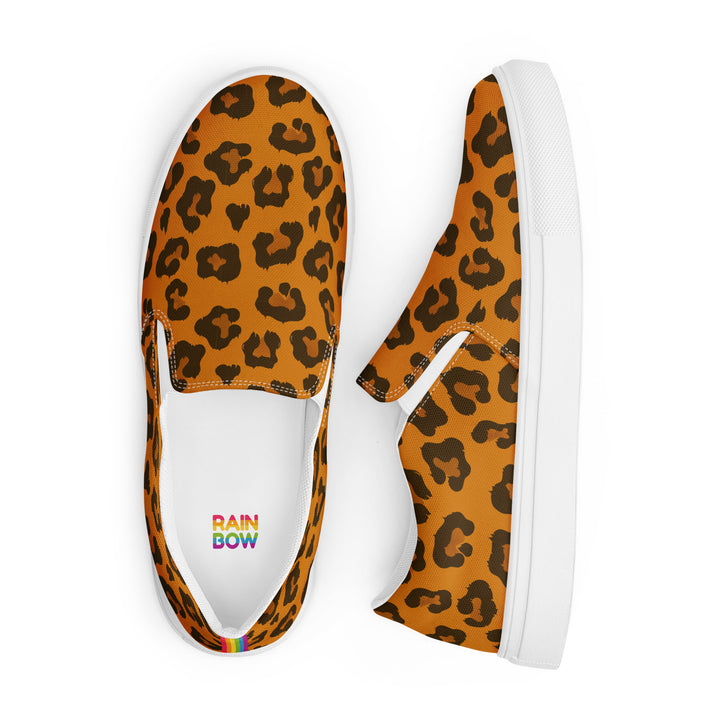 Leopard Print Rainbow Slip-on Shoes (female sizes) Slip Ons The Rainbow Stores