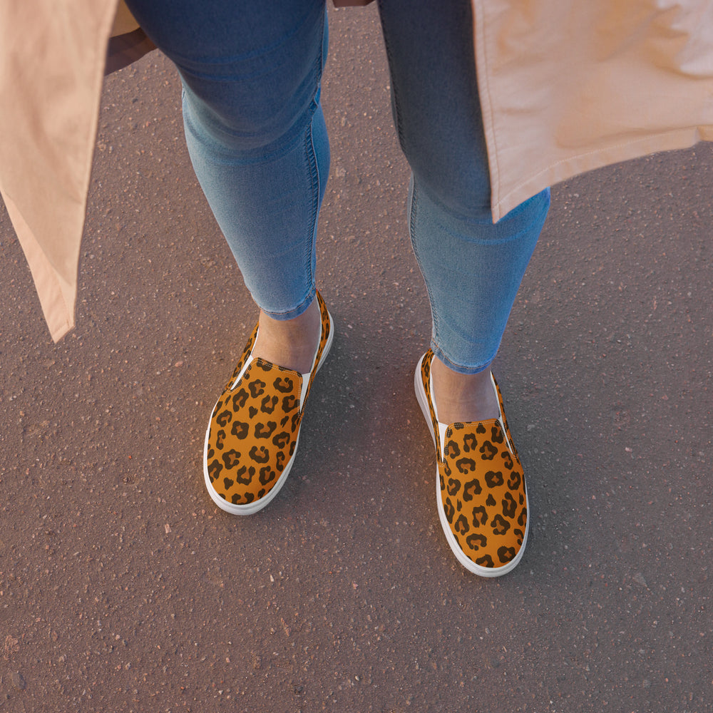 Leopard Print Rainbow Slip-on Shoes (female sizes) Slip Ons The Rainbow Stores