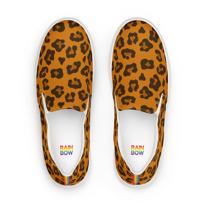 Leopard Print Rainbow Slip-on Shoes (female sizes) Slip Ons The Rainbow Stores