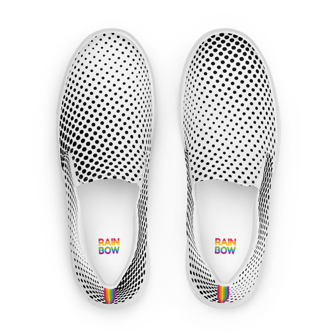 Pop Art Dots Slip-on shoes (female sizes) Slip Ons The Rainbow Stores
