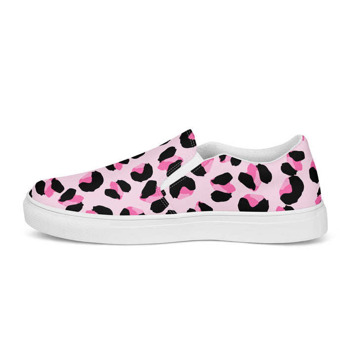 Rainbow Pink Leopard Print Slip-on Shoes (female sizes) Slip Ons The Rainbow Stores