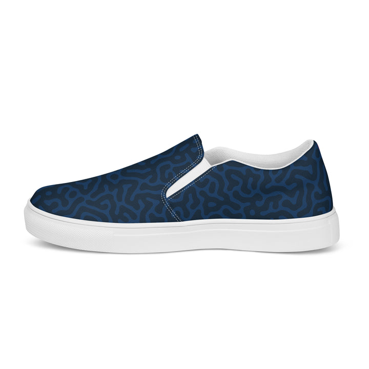 Blue Turing Pattern Slip-on Shoes (female sizes) Slip Ons The Rainbow Stores